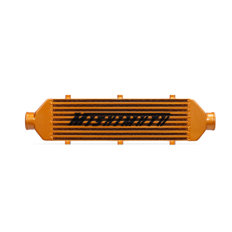 Mishimoto MMINT-UZG Universal Gold Z Line Intercooler Overall Size: 28x8x3 Core Size: 21x6x2.5 Inlet / Outlet