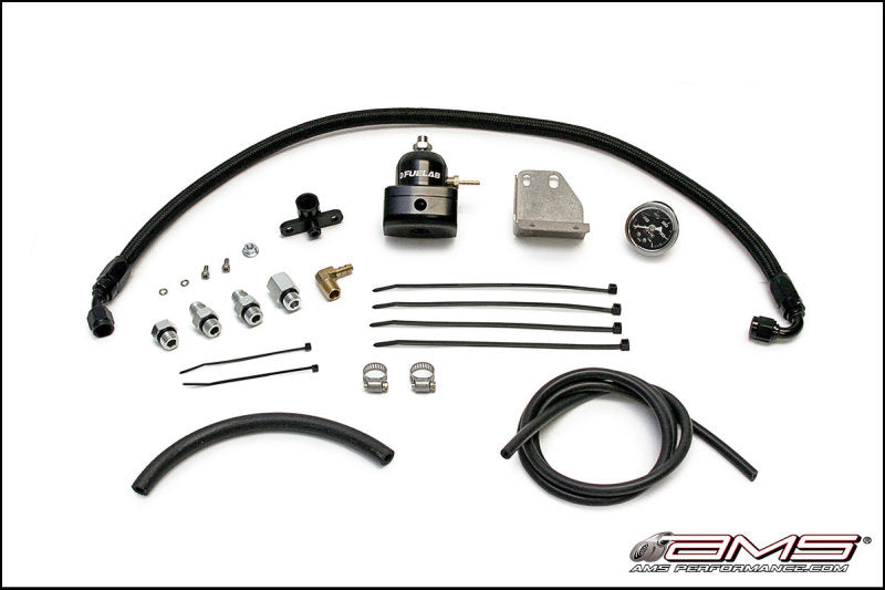 AMS AMS.04.07.0001-1 Performance 08-15 Mitsubishi EVO X Fuel Pressure Regulator Kit - Black