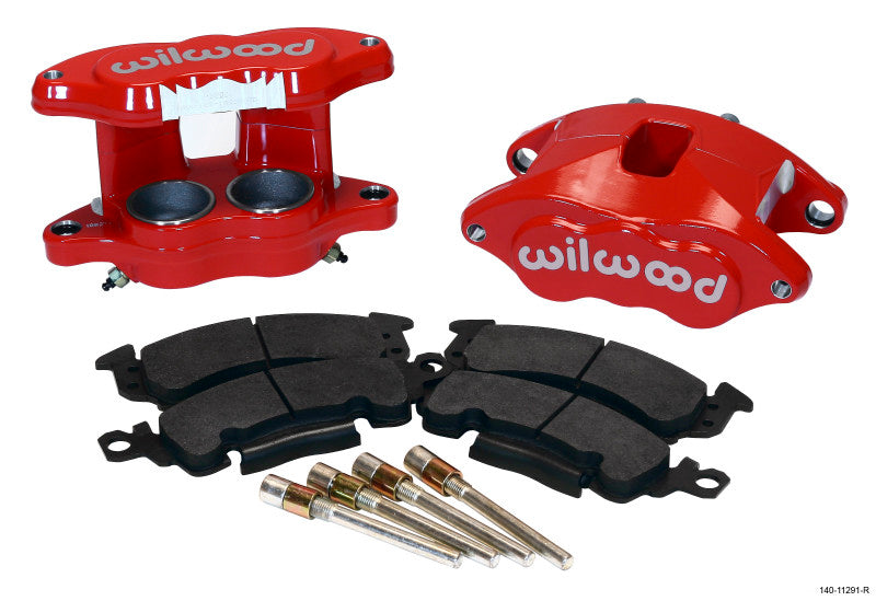 Wilwood 140-11291-R D52 Front Caliper Kit - Red 2.00 / 2.00in Piston 1.04in Rotor