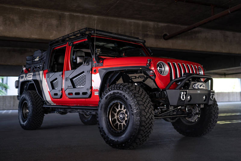 DV8 Offroad HDJL-02F 18-22 Jeep Wrangler JL/JT Spec Series Half Doors - Front Set
