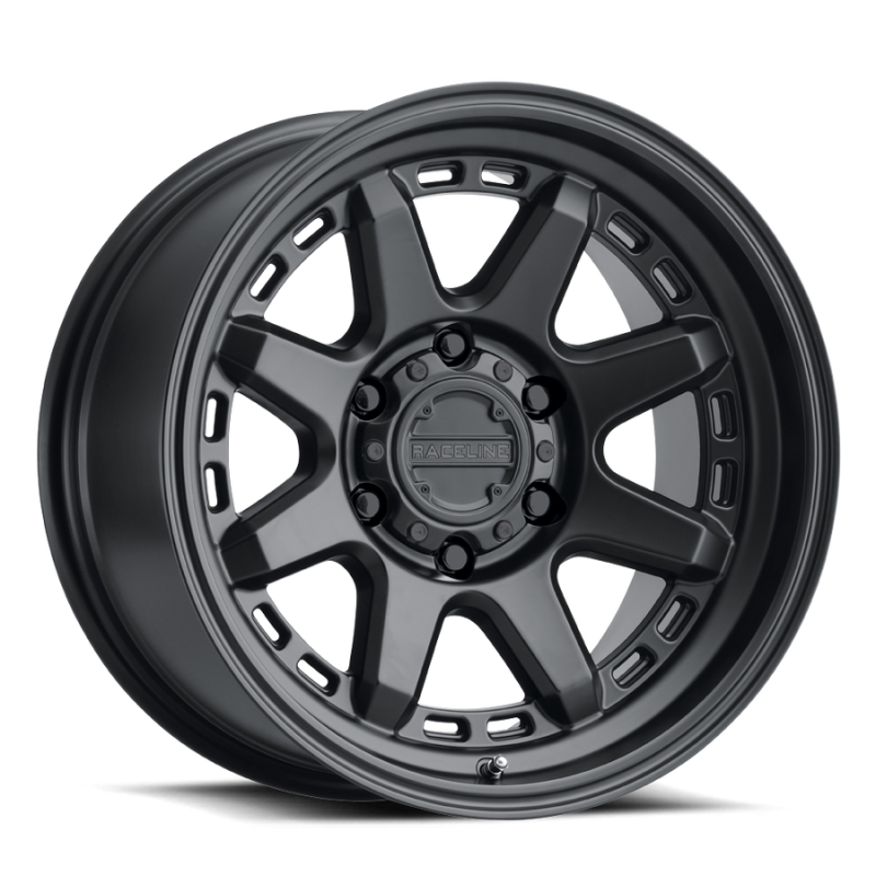 Raceline 947B-29080+18 947B Scout 20x9in / 8x165.1 BP / 18mm Offset / 125.2mm Bore - Satin Black Wheel