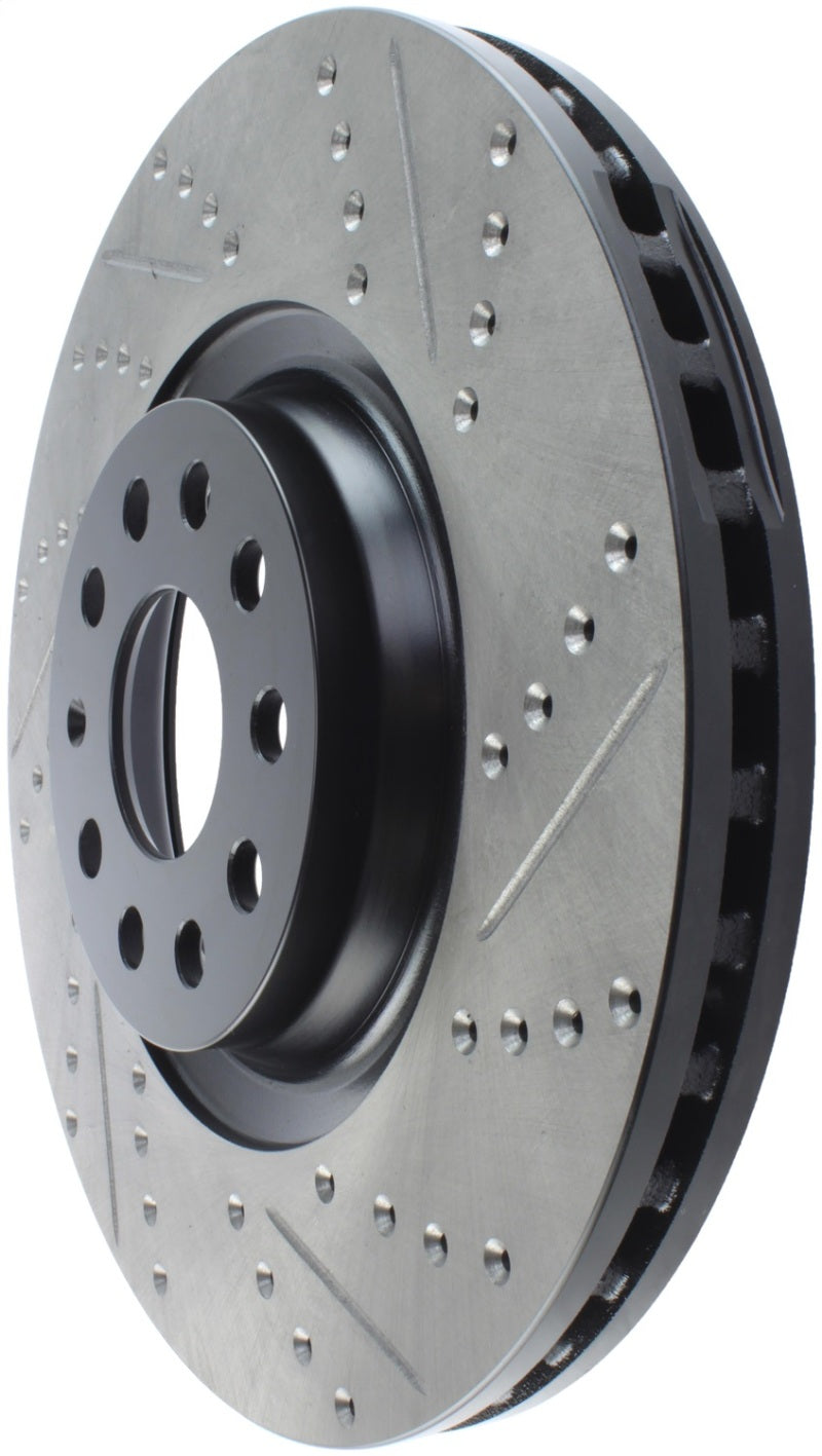 Stoptech 127.33144L StopTech Slotted & Drilled Sport Brake Rotor
