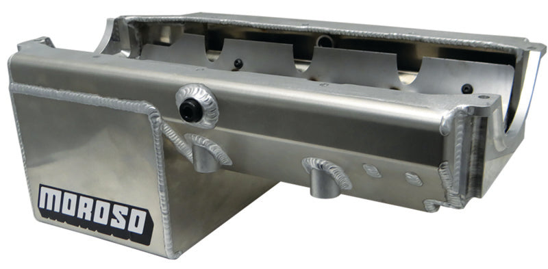 Moroso MOR21234 8qt Oil Pan - Alm - SBC Drag Race