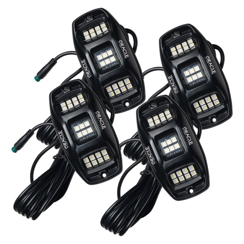 ORACLE Lighting 5895-339 Oracle Underbody RGB+W Wheel Well Rock Light Kit - 4 PCS - ColorSHIFT