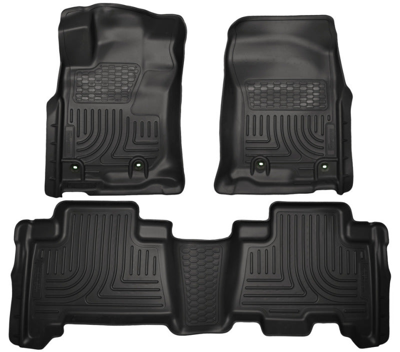 Husky Liners 99571 2013 Toyota 4Runner WeatherBeater Black Front & 2nd Seat Floor Liners