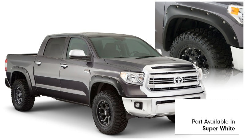 Bushwacker 30918-13 16-18 Toyota Tundra Fleetside Pocket Style Flares 4pc 66.7/78.7/97.6in Bed - Super White