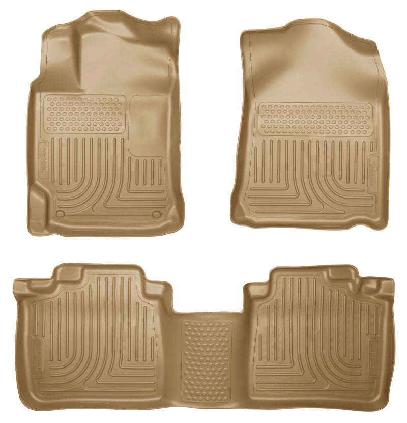 Husky Liners 99553 10-13 Lexus RX350/RX450h WeatherBeater Tan Front & 2nd Seat Floor Liners
