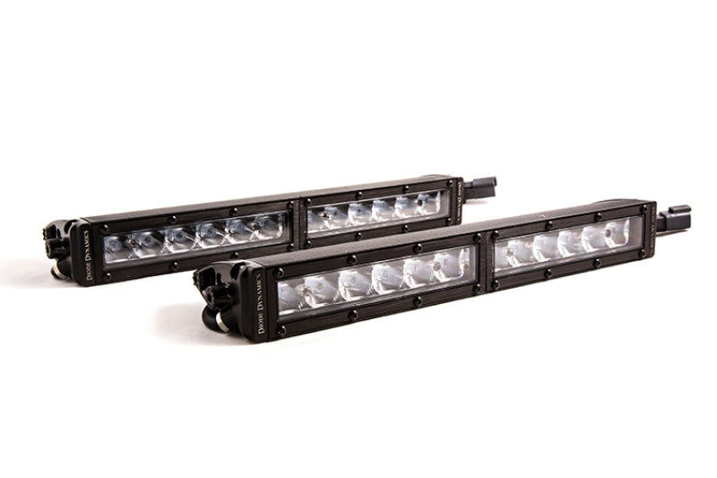 Diode Dynamics DD5015P 12 In LED Light Bar Single Row Straight Clear Driving (Pair) Stage Series