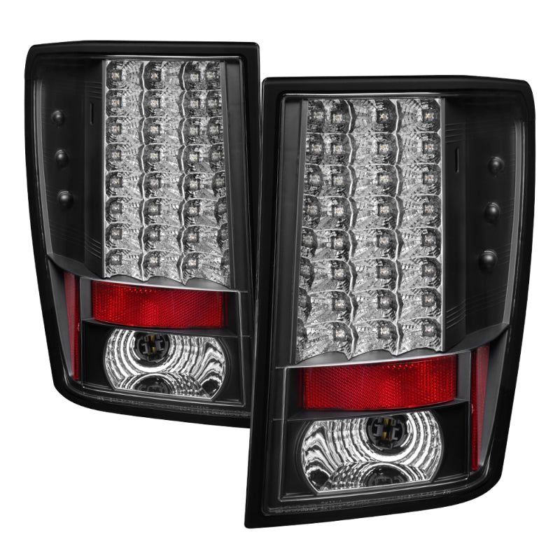SPYDER 5070197 Spyder Jeep Grand Cherokee 07-10 LED Tail Lights Black ALT-YD-JGC07-LED-BK