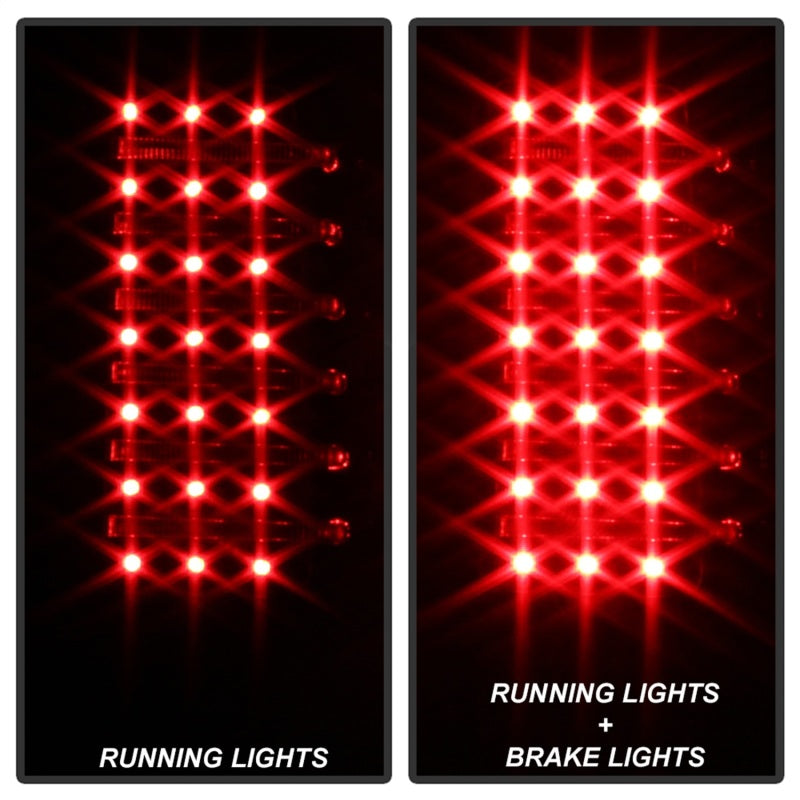 SPYDER 5017697 xTune Hummer H3 06-09 ( Non H3T ) LED Tail Lights Black ALT-ON-HH306-LED-BK