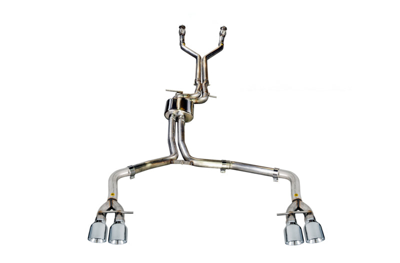 AWE Tuning 3020-42042 Audi C7 / C7.5 S6 4.0T Track Edition Exhaust - Chrome Silver Tips
