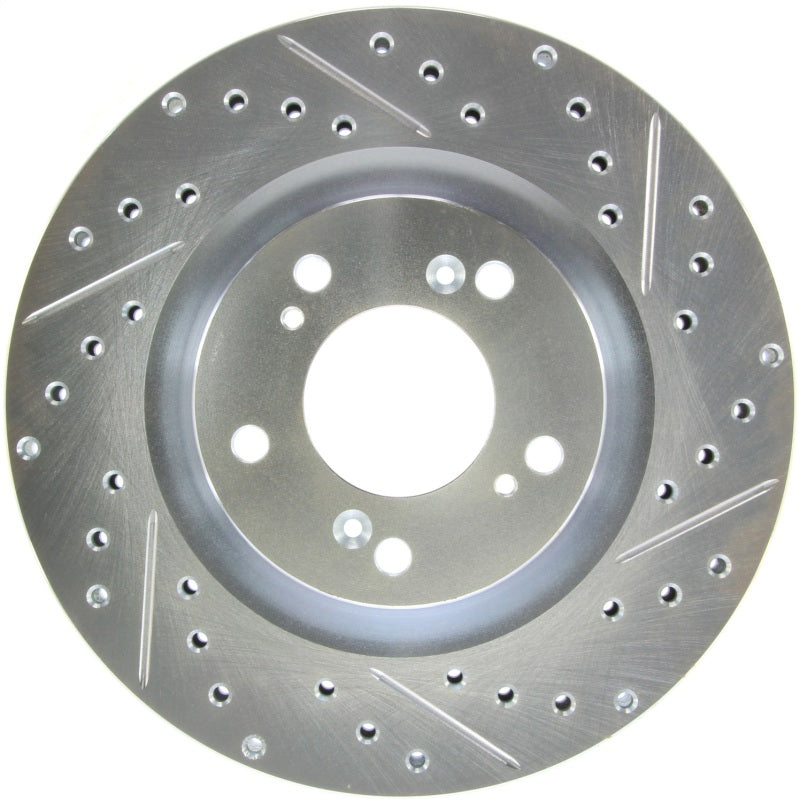 Stoptech 227.40048L StopTech Select Sport 2000-2009 Honda S2000 Slotted and Drilled Left Front Brake Rotor