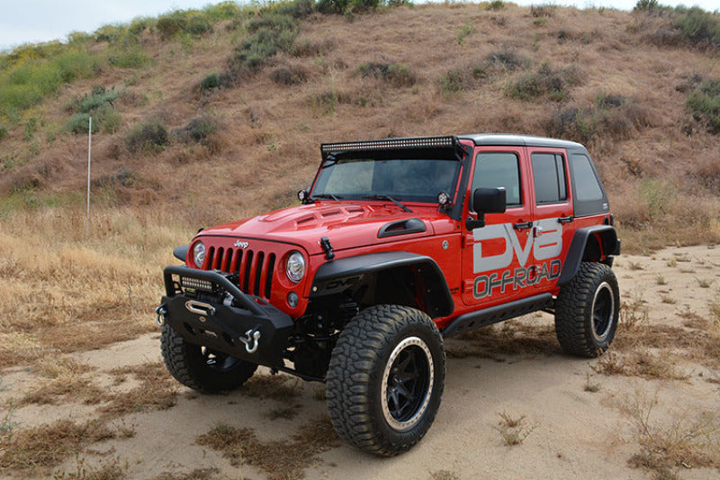 DV8 Offroad HDMB07-02 07-18 Jeep Wrangler JK Metal Heat Dispersion Hood - Primer Black