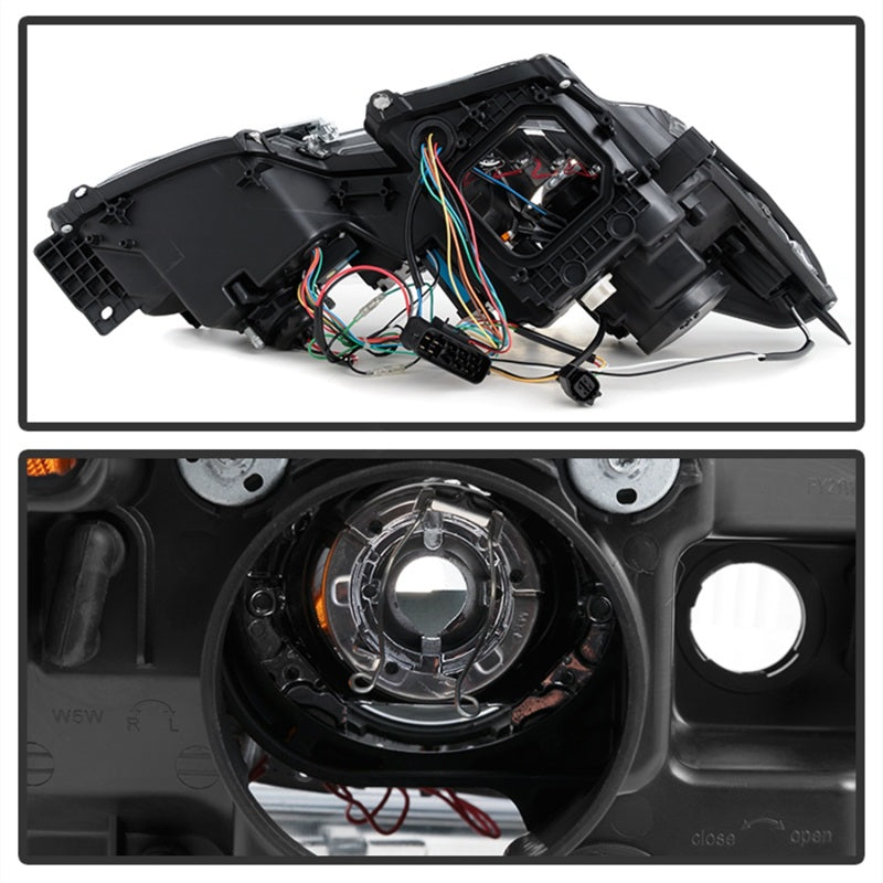 SPYDER 5082800 Spyder Lexus GS 300 / 350 / 450 06-11 Headlights - HID Model Only - Black PRO-YD-LG06-HID-DRL-BK