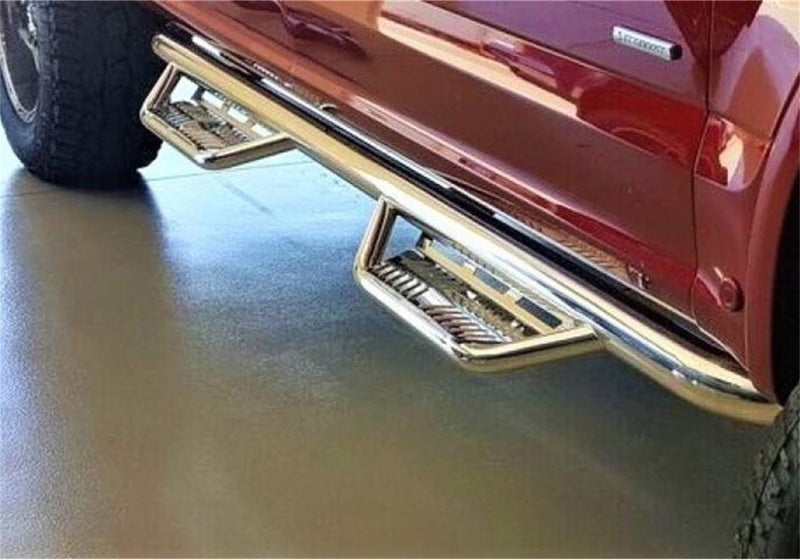 N-Fab HPC1980CC-SS Podium SS 2019 Chevy/GMC 1500 Crew Cab - Cab Length - Polished Stainless - 3in