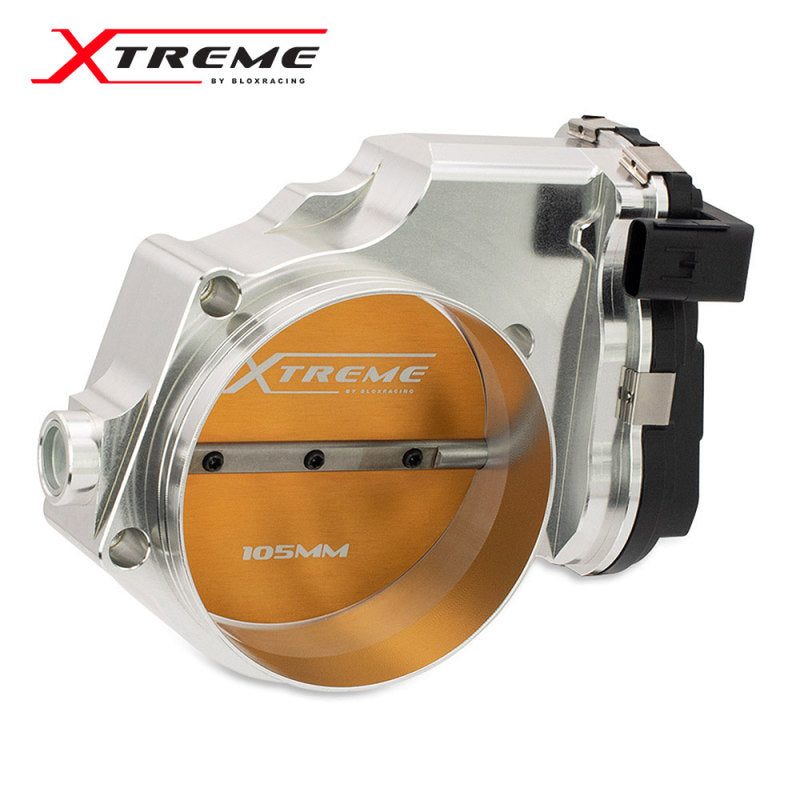 BLOX Racing BXIM-00255-SI 2015+ Dodge Hellcat / Jeep Trackhawk 6.2L 105mm Electronic Billet Throttle Body - Silver