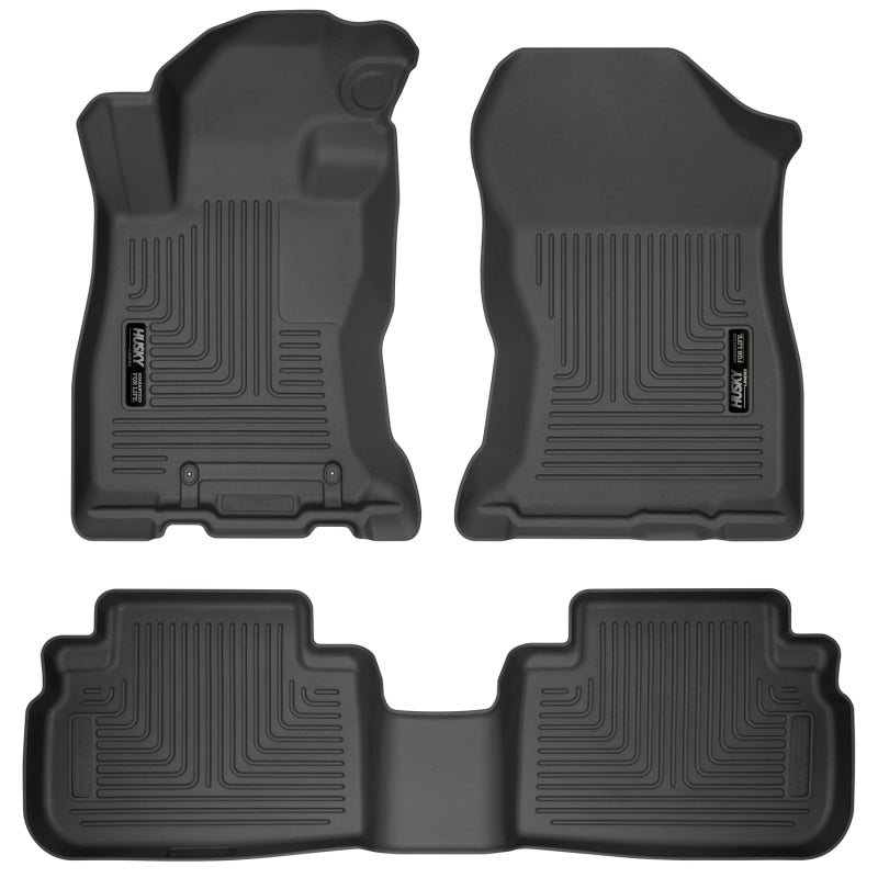Husky Liners 95891 2019 Subaru Forester Weatherbeater Black Front & 2nd Seat Floor Liners