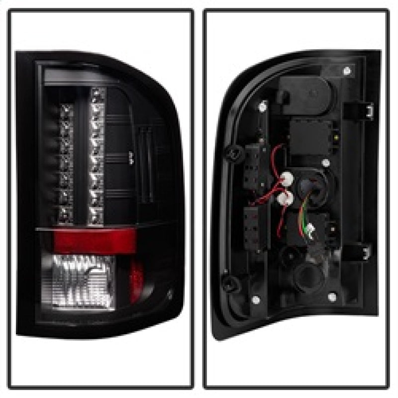 SPYDER 5001771 Spyder Chevy Silverado 07-13 LED Tail Lights Blk ALT-YD-CS07-LED-BK