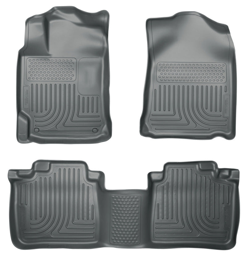 Husky Liners 98902 2012 Toyota Camry WeatherBeater Combo Gray Floor Liners