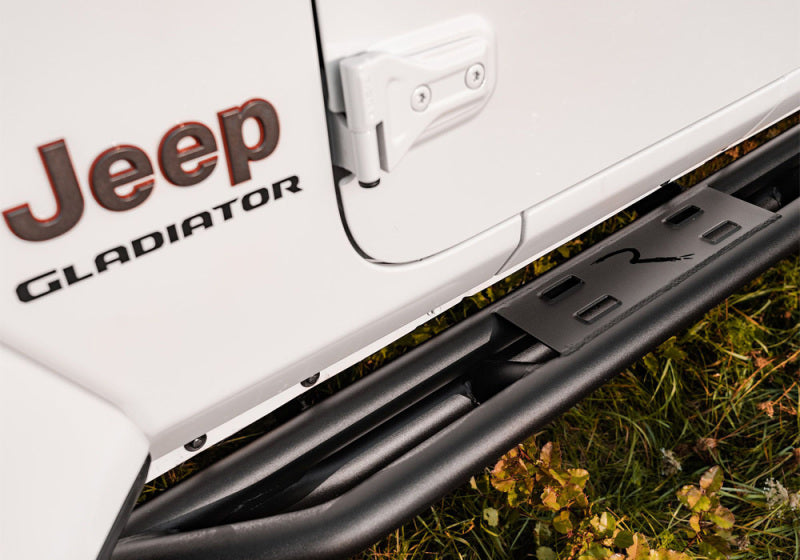 Rampage 88736 20-22 Jeep Gladiator SRS Sidebar Rock Crawler Steps - Black