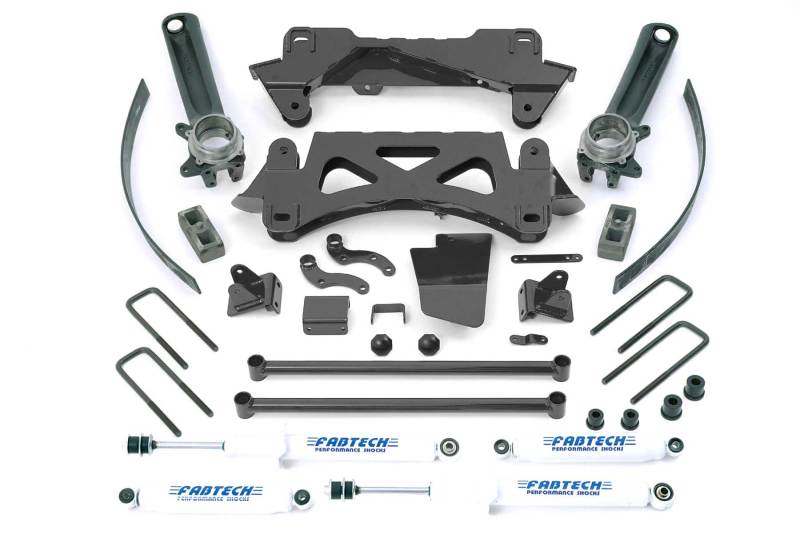 Fabtech K7002 95.5-04 Toyota Tacoma 6 Cyl 2/4WD 6 Lug 6in Perf Sys w/Perf Shks