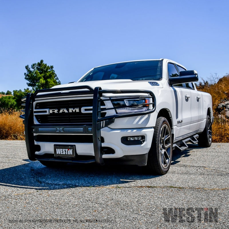 Westin 40-33975 19-21 RAM 1500 Sportsman X Grille Guard - Textured Black (Excluding Classic & Rebel)