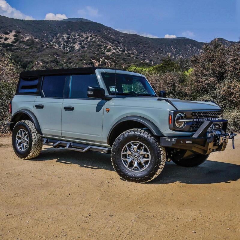 Westin 56-14195 /HDX 2021+ Ford Bronco Drop Nerf Step Bars - Textured Black