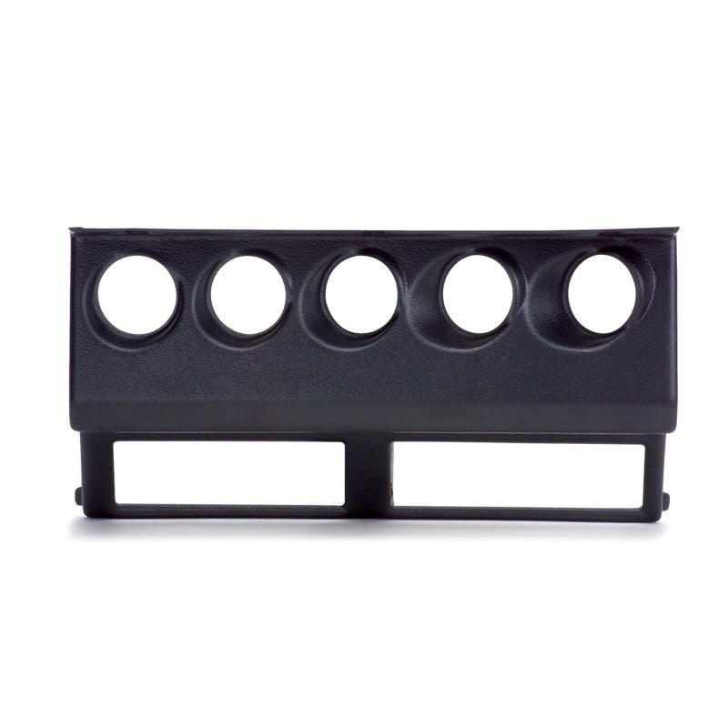 AutoMeter 15218 Autometer 87-95 Jeep Wrangler YJ Black Cluster Bezel - Holds Five 2-1/16in Gauges