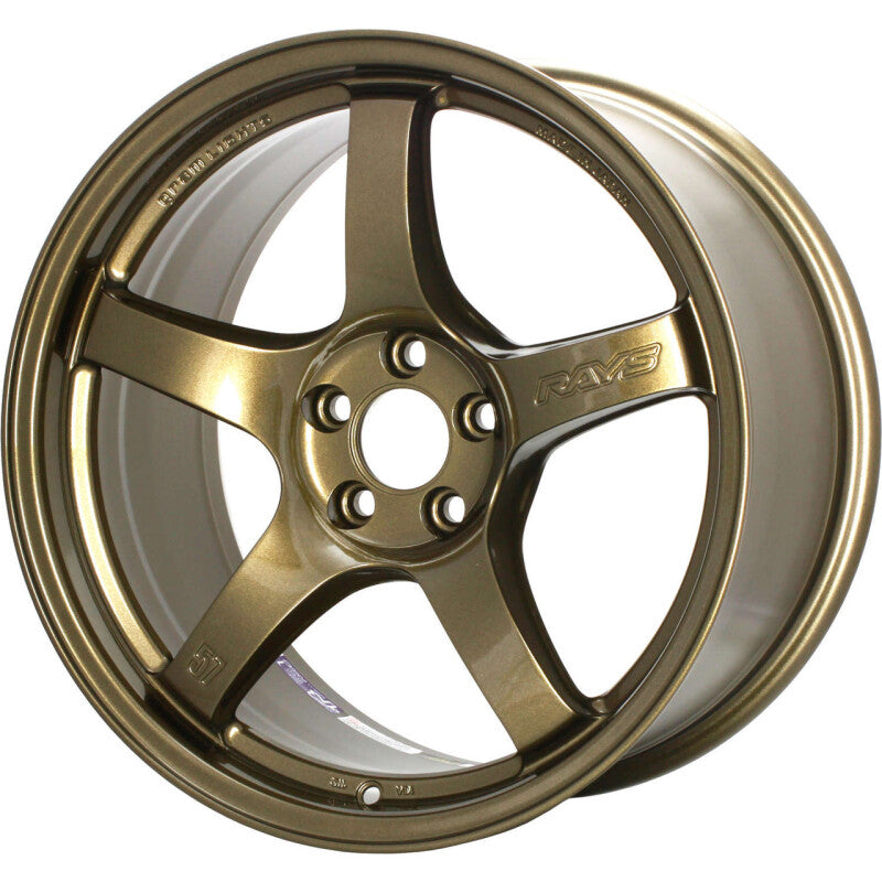 Gram Lights WGCRX38EAGP 57CR 18x9.5 +38 5-114.3 Almite Gold Wheel (Min Order Qty Of 20)