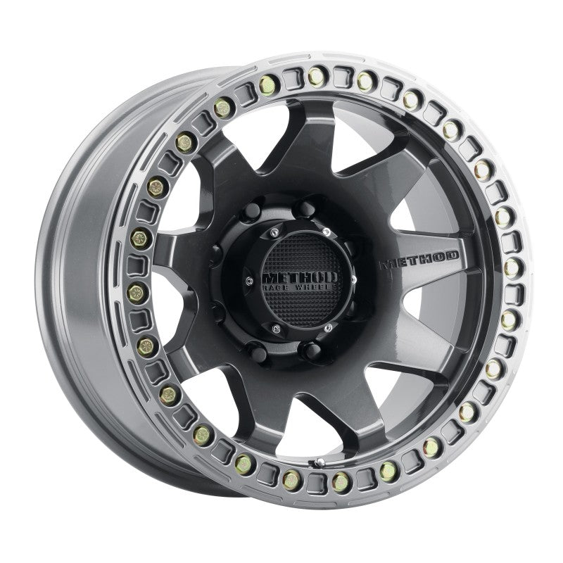 Method Wheels MR10879080844B Method MR108 17x9 -44mm Offset 8x6.5 130.81mm CB Gloss Titanium w/BH-H24125-38 Wheel