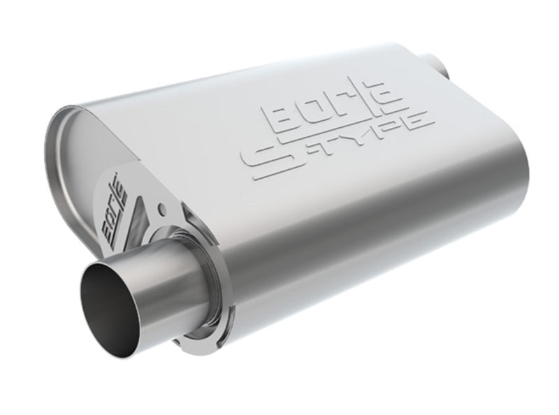 Borla 400946 CrateMuffler LS3 S-Type 2.50in Offset/Offset 14inx4.35inx9in Oval Muffler