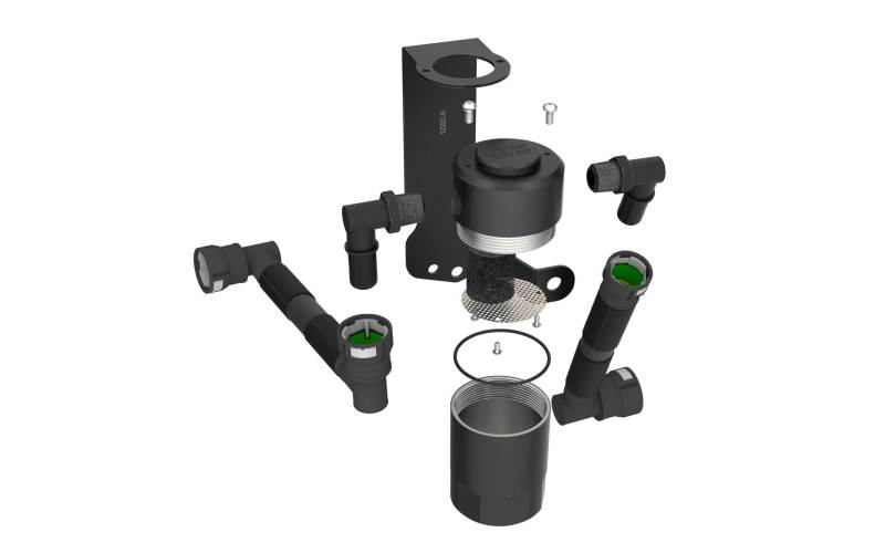 K&N Engineering 81-0803 K&N 15-23 Dodge Challenger 6.2L V8 / 15-23 Dodge Charger 6.2L V8 Oil Catch Can