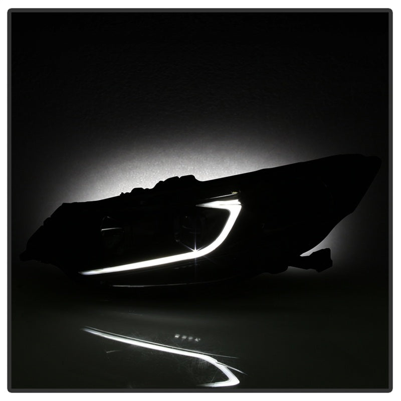 SPYDER 9042218 xTune 09-14 Acura TSX Projector Headlights - Light Bar DRL - Black (PRO-JH-ATSX09-LB-BK)