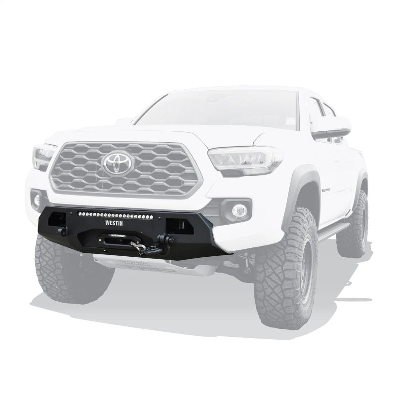 Westin 58-311045 16-23 Toyota Tacoma Pro-Series Mid Width Front Bumper - Textured Black