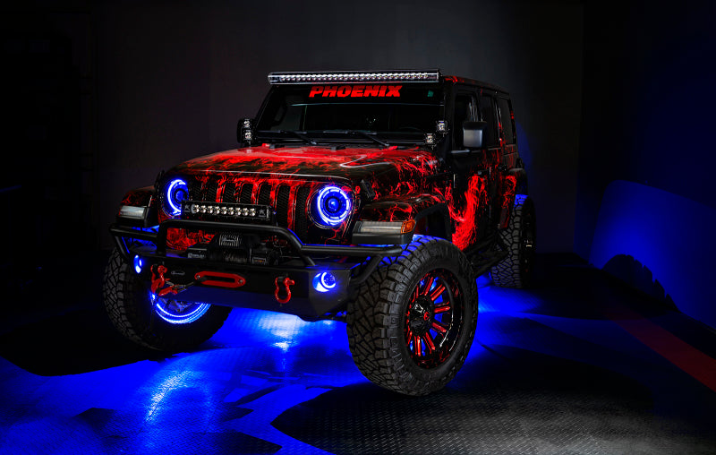 ORACLE Lighting 5846-332 Oracle Jeep Wrangler JK/JL/JT High Performance W LED Fog Lights - ColorSHIFT - Dynamic SEE WARRANTY