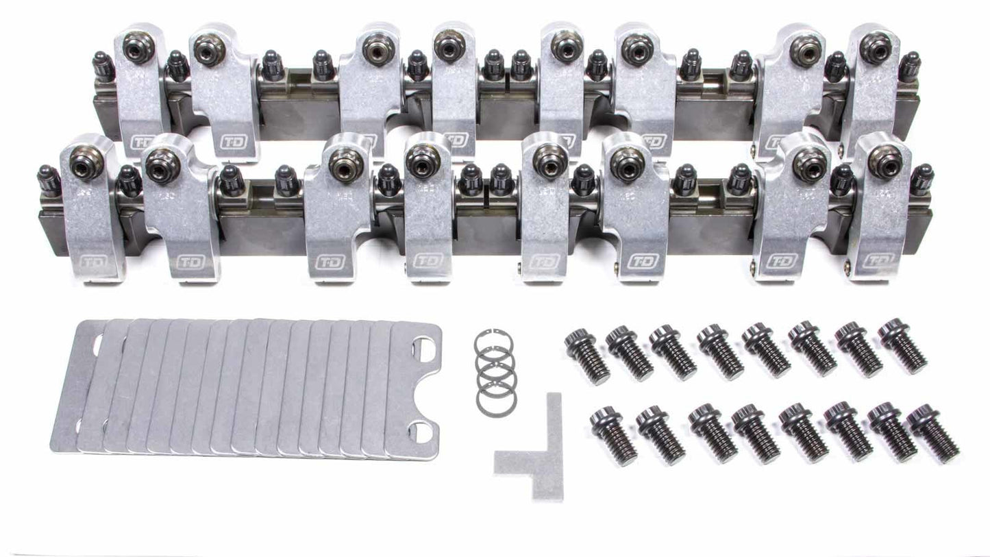T And D Machine TDM2217-160/150 SBC Shaft Rocker Arm Kit - 1.6/1.5 Ratio