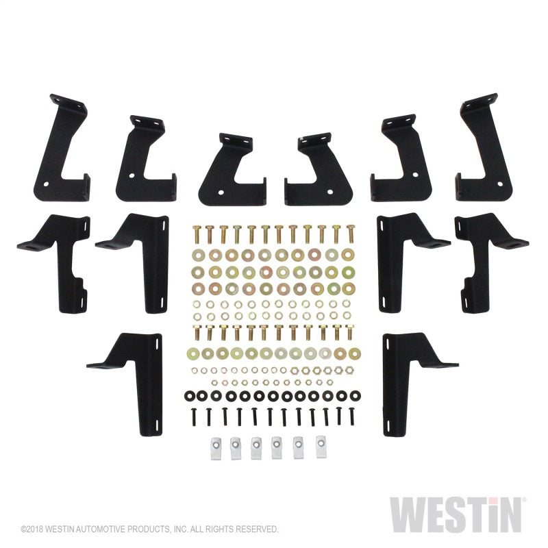 Westin 56-14065 18-20 Jeep Wrangler JL Unlimited 4DR HDX Drop Nerf Step Bars - Textured Black