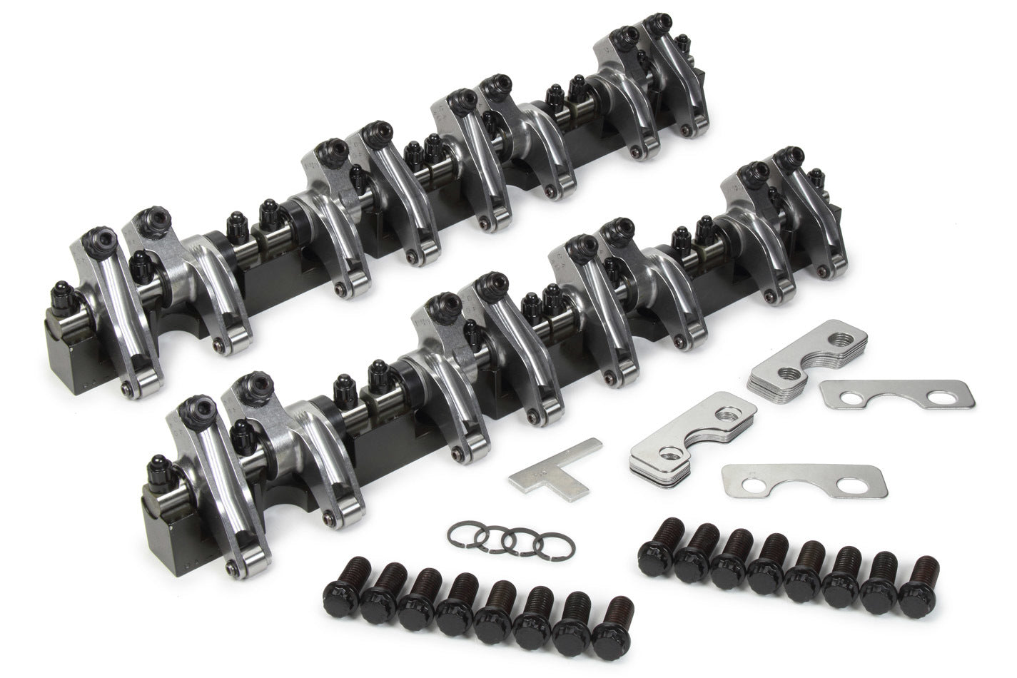 T And D Machine TDM2126S-165PLUS100/155 SBC Shaft Rocker Arm Kit w/Dart 13 degree Heads