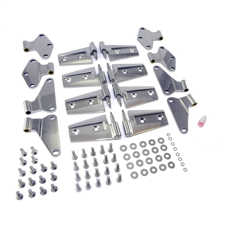 Rugged Ridge 11111.21 07-18 Jeep Wrangler JKU Stainless Steel Door Hinge Kit