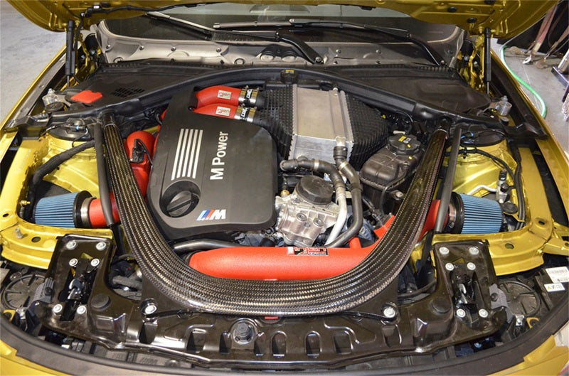Injen SES1116ICPWR 15-16 BMW M3(F80)/M4 (F82/83) 3.0L L6 Twin Turbo 2PC Aluminum Int. Charge Pipe - Wrinkle Red