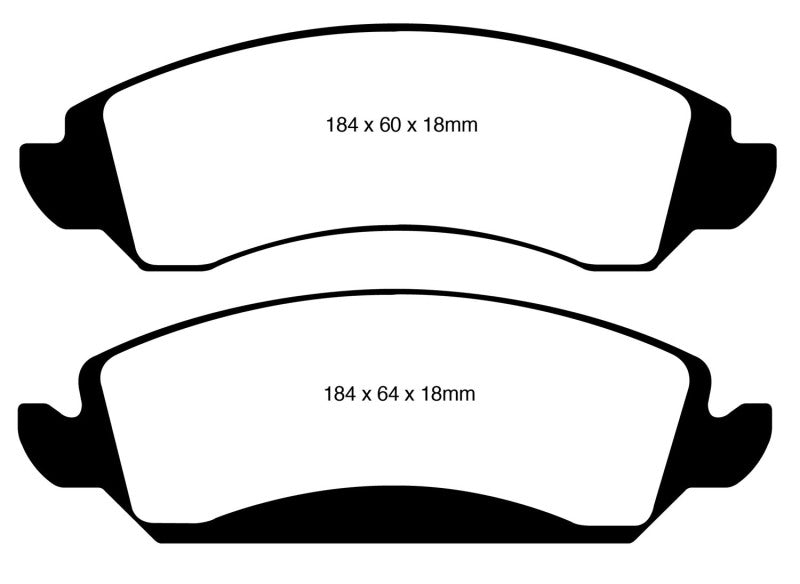 EBC DP61830 09-14 Cadillac Escalade 6.0 Hybrid Greenstuff Front Brake Pads