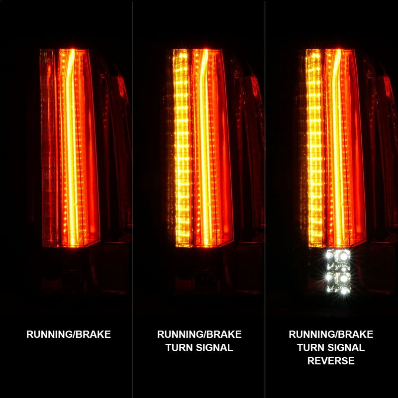ANZO 311277 2015-2017 GMC Yukon/Yukon XL LED Taillights Chrome