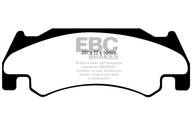 EBC DP61739 05-06 Dodge RAM SRT-10 8.3 Greenstuff Front Brake Pads