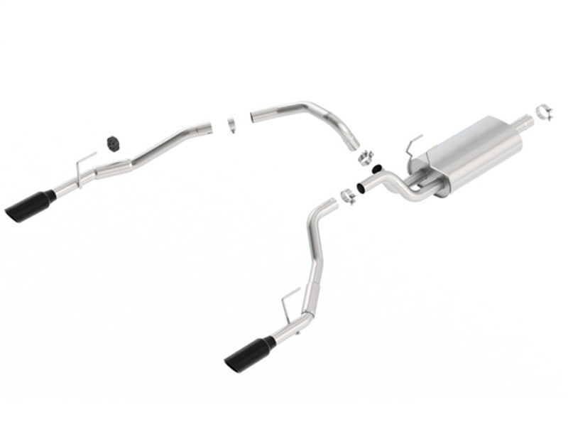 Borla 140552BC 09-17 RAM 1500 5.7L V8 5in Single Tip Black Chrome Cat-Back Touring Exhaust Through Bumper