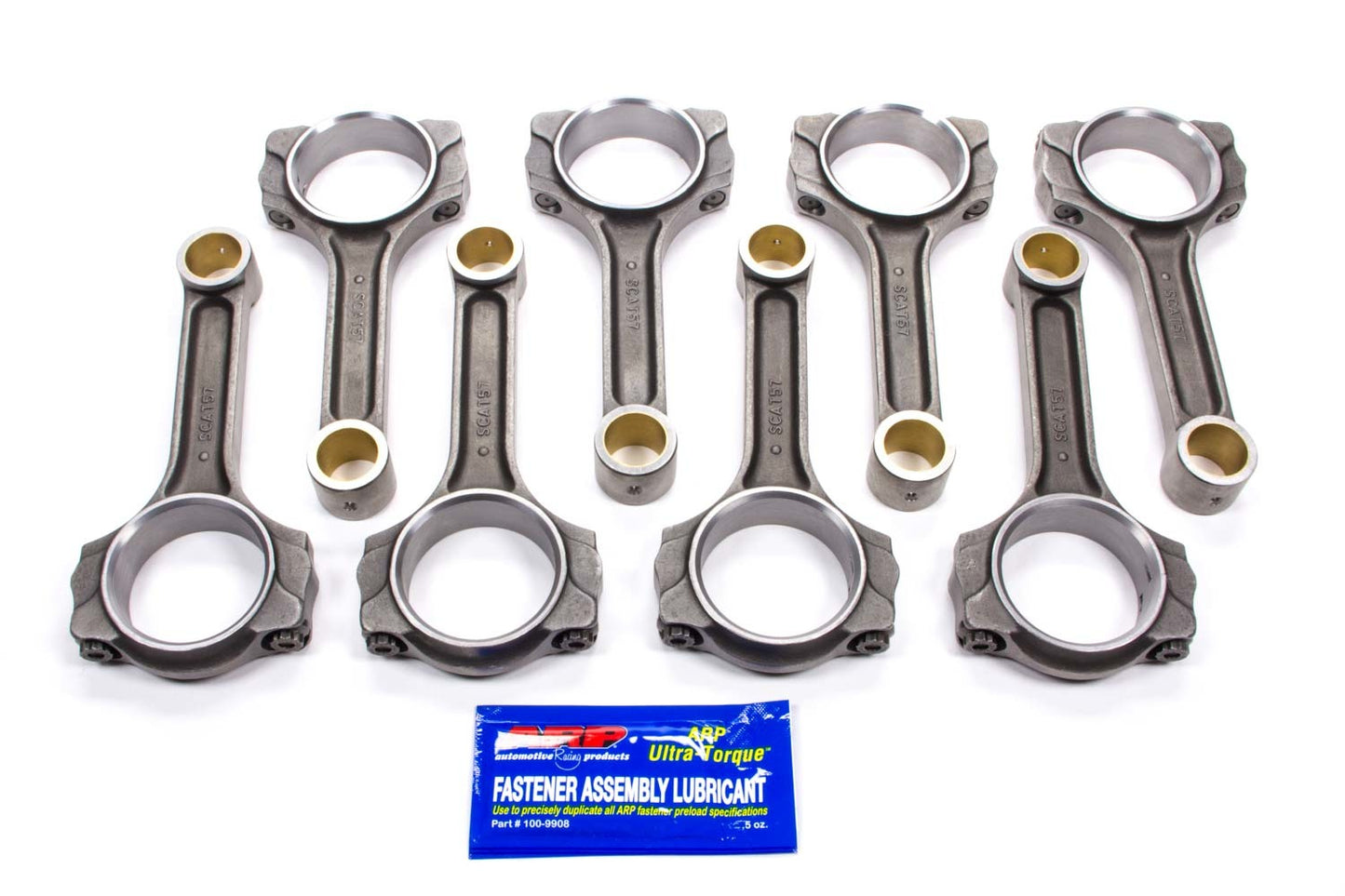 Scat Enterprises SCA2-ICR6200-7/16 SBC 4340 Forged I-Beam Rods 6.200 w/7/16 Bolts