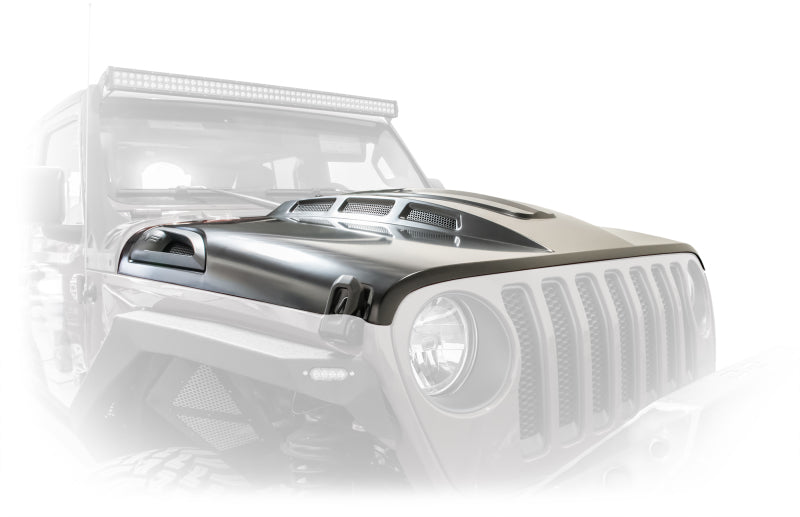 DV8 Offroad HDMBJL-01 18+ Jeep JL Heat Dispersion Hood - Primer Black
