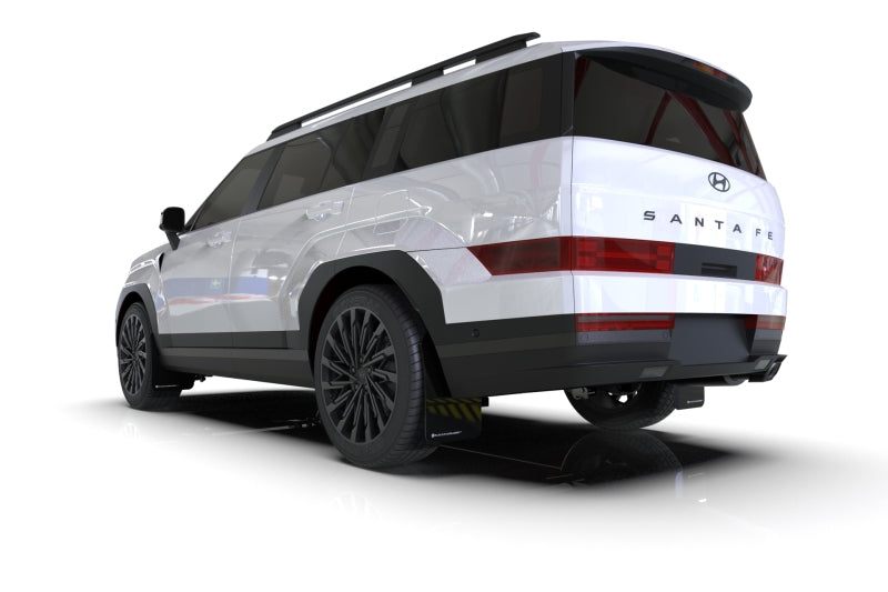 Rally Armor MF118-UR-BLK-WH 2024+ Hyundai Santa Fe Black Mud Flap w/ White Logo