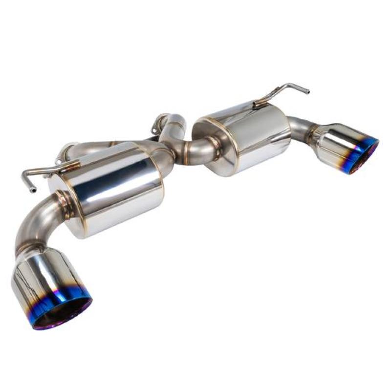 Remark RK-A2063N-01P Nissan 370Z (Z34) V2 Axle Back Exhaust w/ Burnt Stainless Steel Double Wall Tip