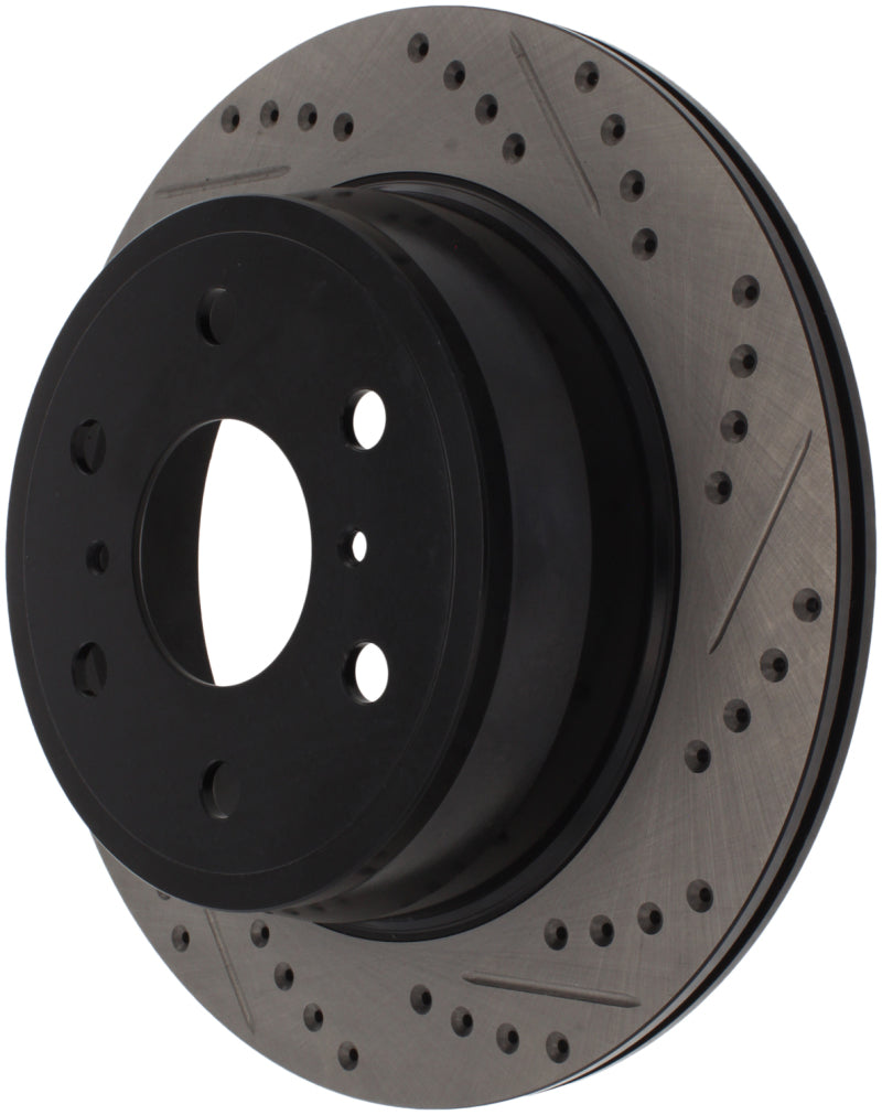 Stoptech 127.66065L StopTech 07-10 GMC Sierra (w/ Rear Drum) / 07-09 GMC Yukon Rear Left Slotted & Drilled Rotor