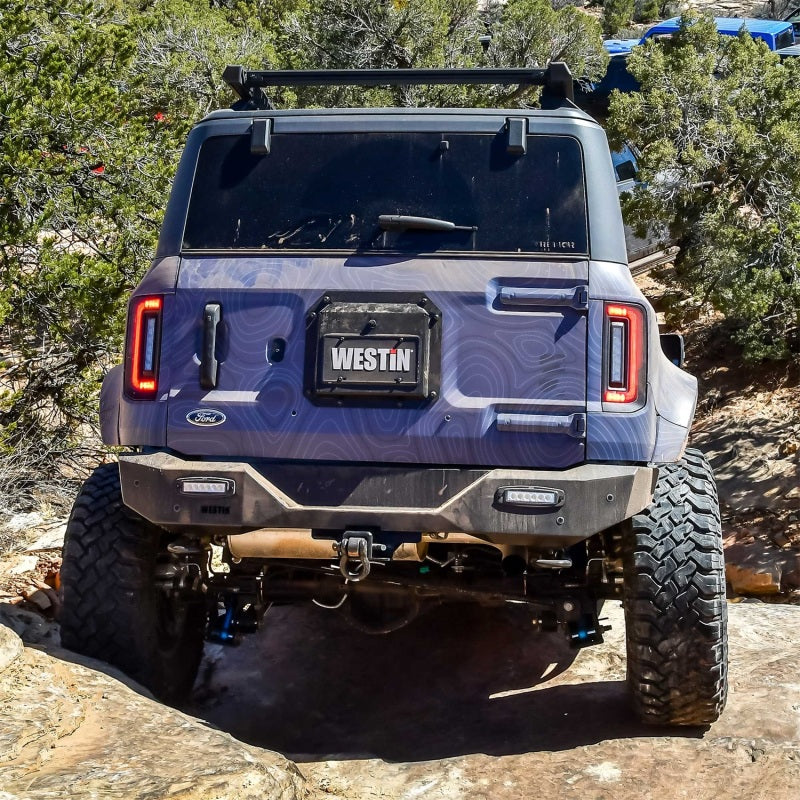 Westin 58-421255 21-23 Ford Bronco (Excl. Bronco Sport) Pro-Series Rear Bumper - Textured Black